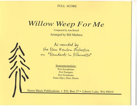 “Willow Weep for Me” Haunting Ballad Melodies Intertwined with Energetic Swing Rhythms